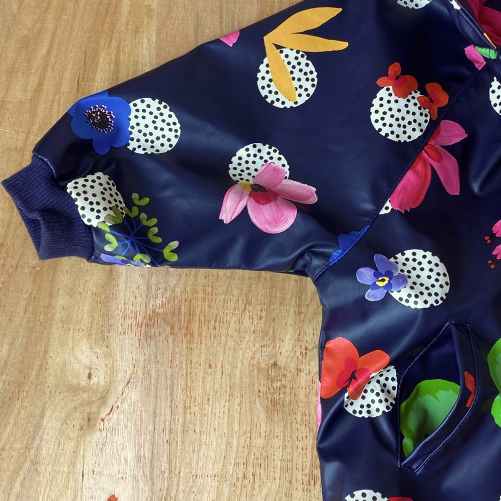Catimini Alessio Floral Print Raincoat / Jacket. Size 18 Months - Picture 3 of 8
